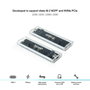 Tooq Caja Externa SSD M.2 NGFF/NVMe Transparente RGB TQE-2200