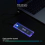 Tooq Caja Externa SSD M.2 NGFF/NVMe Transparente RGB TQE-2200
