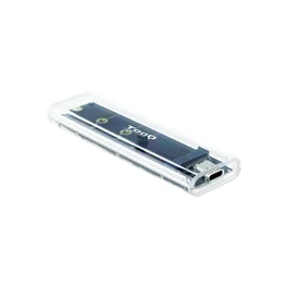 Tooq Caja Externa SSD M.2 NGFF/NVMe Transparente RGB TQE-2200