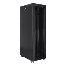 Lanberg FF01-6242-12BL Armario Rack 42U 600x1200 Negro con Puerta de Cristal