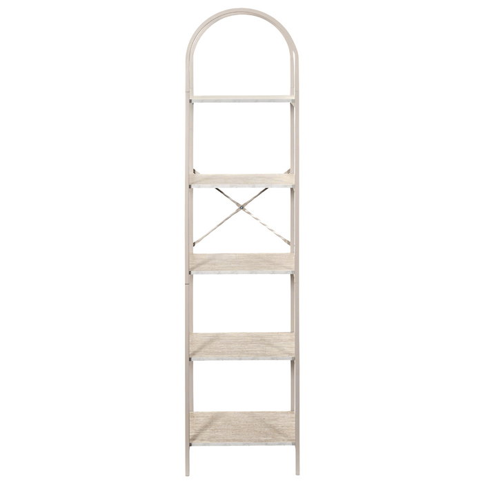 Home Deco Factory Estantería Terra Nova 5 Baldas MDF y Hierro 40x30x163 cm