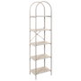 Home Deco Factory Estantería Terra Nova 5 Baldas MDF y Hierro 40x30x163 cm