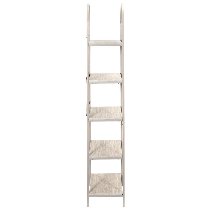 Home Deco Factory Estantería Terra Nova 5 Baldas MDF y Hierro 40x30x163 cm