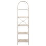 Home Deco Factory Estantería Terra Nova 5 Baldas MDF y Hierro 40x30x163 cm