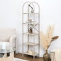 Home Deco Factory Estantería Terra Nova 5 Baldas MDF y Hierro 40x30x163 cm