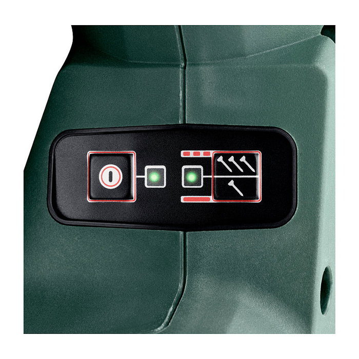 Metabo NFR 18 LTX 90 BL Pistola de Clavos a Bateria 18V LiHD, Negro/Verde, Clavos 50-90 mm, 550 disparos/min