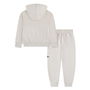 Conjunto Deportivo para Niños Jordan Mj Stretch Hbr Flc Set Blanco 2 Piezas 36