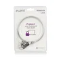 Ewent EW1242 Candado de Seguridad Kensington para Portátil - Cable Antirrobo 1.5m, Acero Inoxidable, Negro, con Llave
