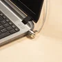 Ewent EW1242 Candado de Seguridad Kensington para Portátil - Cable Antirrobo 1.5m, Acero Inoxidable, Negro, con Llave