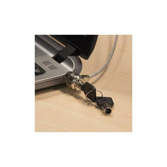 Ewent EW1242 Cable de Seguridad para Portátil, 1,5 m, Negro