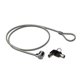 Ewent EW1242 Cable de Seguridad para Portátil, 1,5 m, Negro