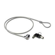 Ewent Cable de Seguridad con Cierre Kensington Universal para Portátil y PC, Antirrobo, Cable Acero 1.5m, Incluye 2 Llaves
