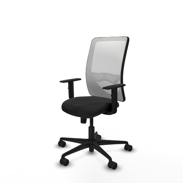 PIQUERAS Y CRESPO Silla de oficina Zulema con mecanismo Sincro, Negro y Blanco PIQUERAS Y CRESPO Silla de oficina Zulema con mecanismo Sincro, Negro y Blanco