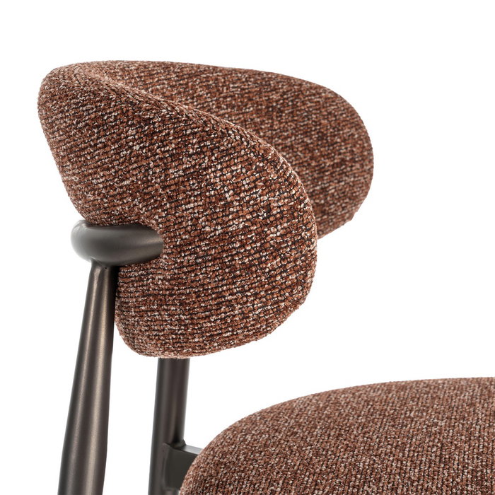 Taburete Teja Tejido-Metal Contract 53 X 52 X 95 cm (Set de 2)