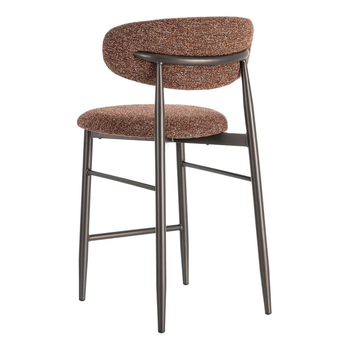 Taburete Teja Tejido-Metal Contract 53 X 52 X 95 cm (Set de 2)