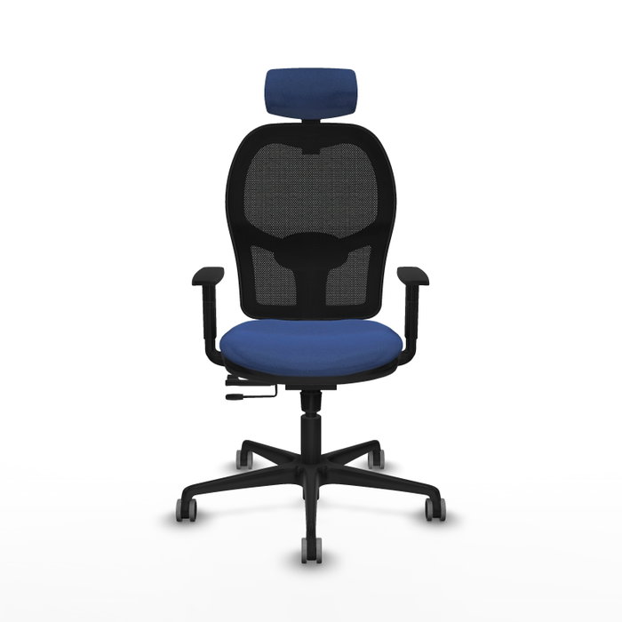 PIQUERAS Y CRESPO Silla de oficina Jorquera con mecanismo Sincro/Traslack Azul marino PIQUERAS Y CRESPO Silla de oficina Jorquera con mecanismo Sincro/Traslack Azul marino