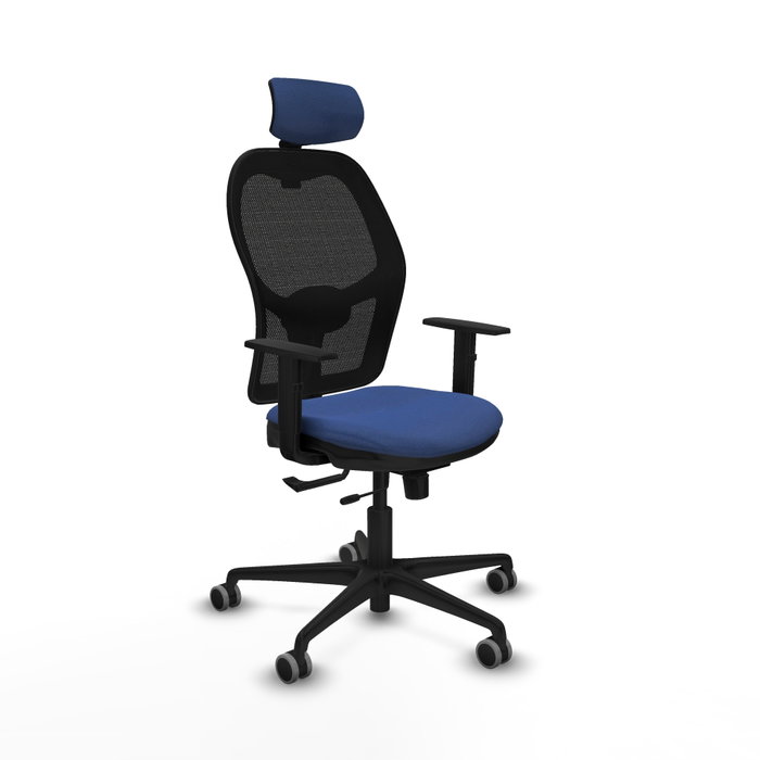 PIQUERAS Y CRESPO Silla de oficina Jorquera con mecanismo Sincro/Traslack Azul marino PIQUERAS Y CRESPO Silla de oficina Jorquera con mecanismo Sincro/Traslack Azul marino