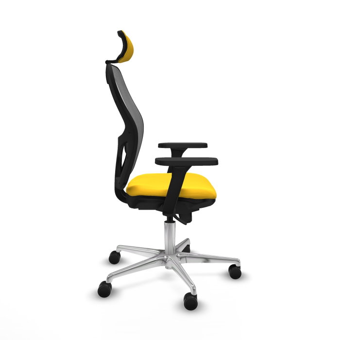 PIQUERAS Y CRESPO Silla de oficina Jorquera con Mecanismo Sincro, Amarillo y Gris PIQUERAS Y CRESPO Silla de oficina Jorquera con Mecanismo Sincro, Amarillo y Gris
