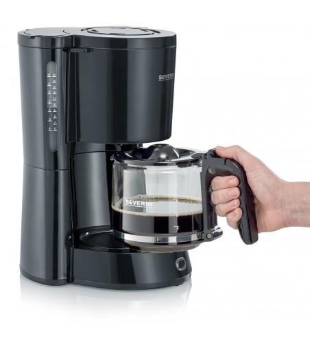 Severin KA 4815 Cafetera, 1000 W, hasta 10 tazas, apagado automático, filtro abatible con antigoteo