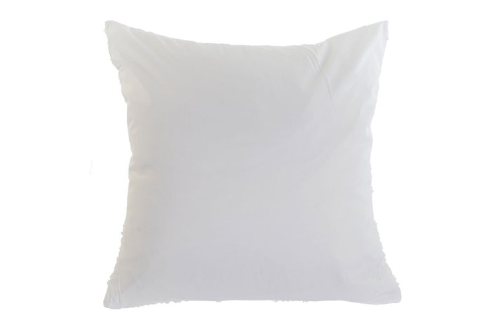 DKD Home Decor Cojín de Poliéster Blanco 60x60 cm DKD Home Decor Cojín de Poliéster Blanco 60x60 cm