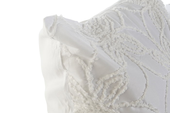 DKD Home Decor Cojín de Poliéster Blanco 60x60 cm DKD Home Decor Cojín de Poliéster Blanco 60x60 cm