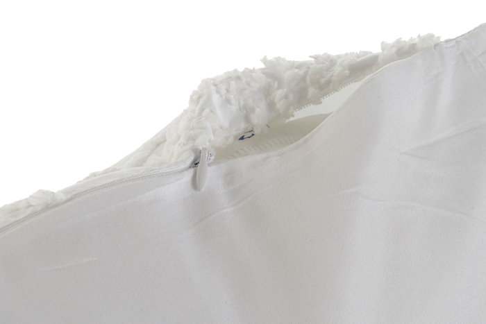 DKD Home Decor Cojín de Poliéster Blanco 60x60 cm DKD Home Decor Cojín de Poliéster Blanco 60x60 cm