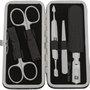 Zwilling Set de Manicura y Pedicura de 5 Piezas con Estuche de Cuero Negro