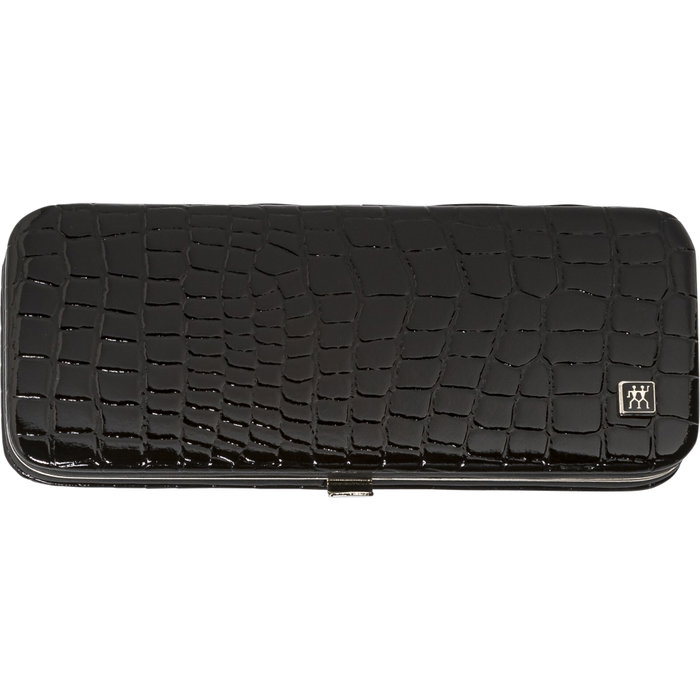 Zwilling Set de Manicura y Pedicura de 5 Piezas con Estuche de Cuero Negro