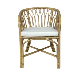 DKD Home Decor Silla Balines Bambú y Ratán Natural 60 x 83 x 58 cm