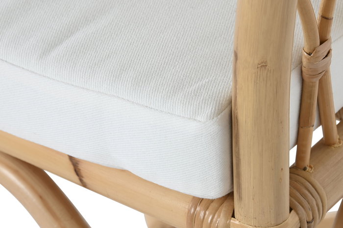 DKD Home Decor Silla Balines Bambú y Ratán Natural 60 x 83 x 58 cm
