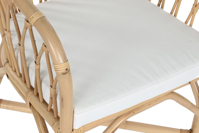 DKD Home Decor Silla Balines Bambú y Ratán Natural 60 x 83 x 58 cm