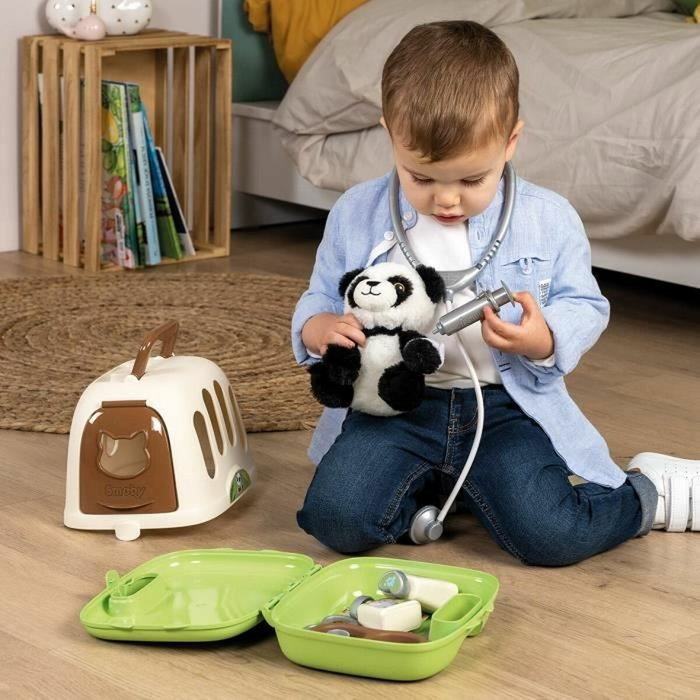 Smoby Maletín veterinario con peluche panda y accesorios 2 en 1 Smoby Maletín veterinario con peluche panda y accesorios 2 en 1