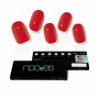 Nooves Láminas de Uñas de Gel Crimson Red Premium Luxe Solid Rojo (20 unidades)