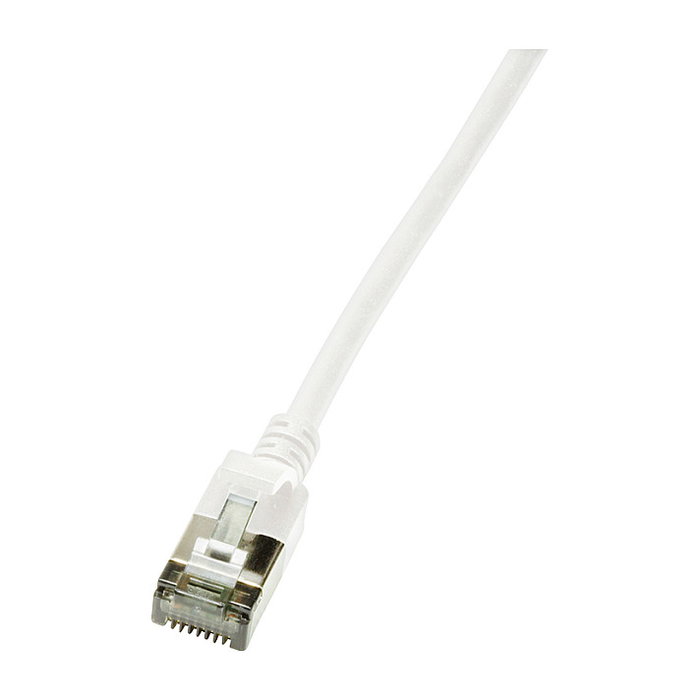 LogiLink Patch cable Cat.6A TPE SlimLine blanco 5,0m LogiLink Patch cable Cat.6A TPE SlimLine blanco 5,0m