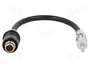 PER.PIC. Cable de antena RG58 de 0,18m con DIN y RAKU II