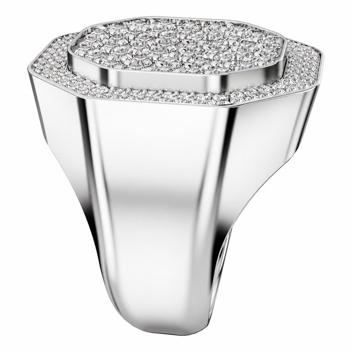 Swarovski Anillo Dextera Gris Talla 52