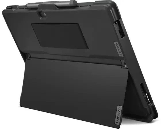 Lenovo 4X41A08251 Funda protectora para Tablet Lenovo ThinkPad X12 Detachable 30.5 cm (12") Negro, portabolígrafo, modo espera, resistente a golpes y rayones