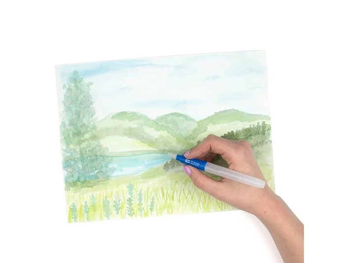 Tombow Water Brush Set de 3 unidades con punta fina, media y plana