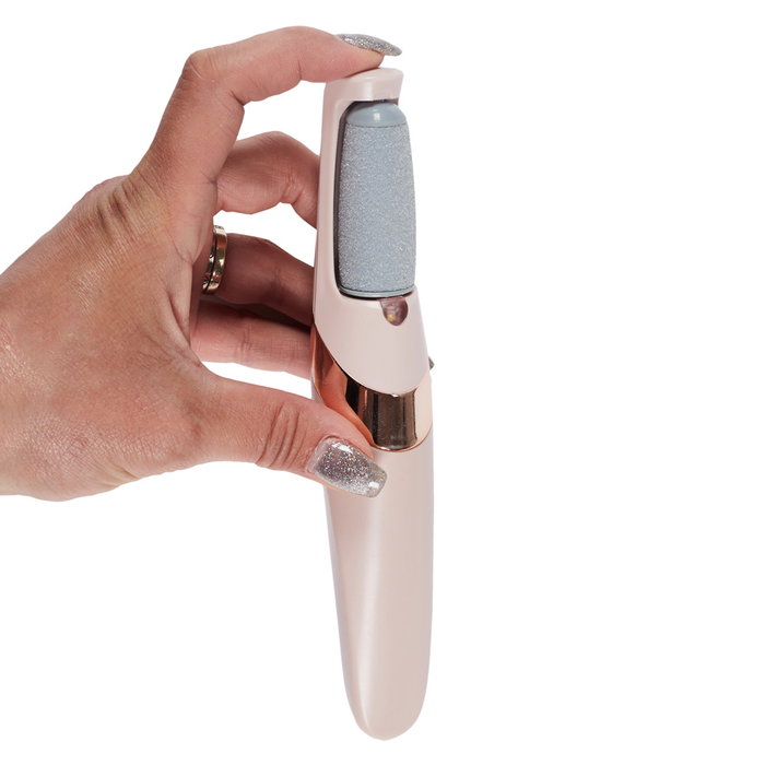 Cosmetic Club Lima Eléctrica para Pies Usb Profesional para Eliminar Callos y Piel Muerta con 2 Cabezales