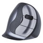 Evoluent Ratón Vertical Ergonómico Inalámbrico D Small para Mano Derecha, 6 Botones Programables, 3200 DPI, Laser, Negro