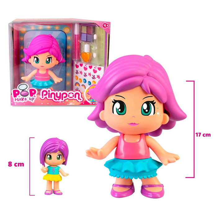 Famosa Pinypon Pop Y Make Up Pny70000 Figura para Maquillar y Personalizar