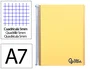 Liderpapel Cuaderno Espiral A7 Micro Wonder Amarillo 100 Hojas Cuadro 5mm