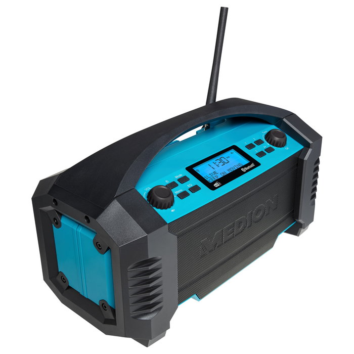 Medion MD 43320 DAB+ Radio de construcción azul/negro