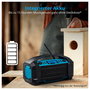 Medion MD 43320 DAB+ Radio de construcción azul/negro