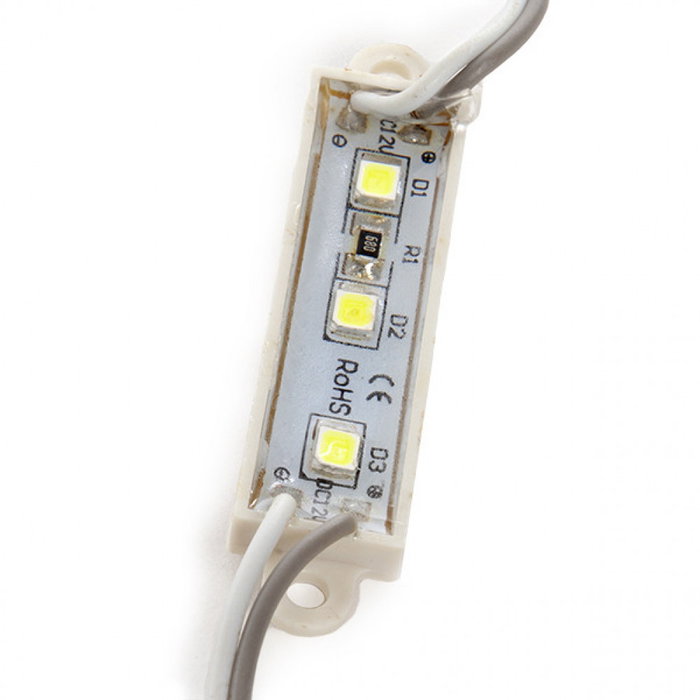 Módulo de 3 LEDs SMD3528 0.3W 13Lm 4200K Blanco Natural
