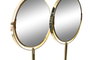 DKD Home Decor Espejo de Resina y Metal Símil Mármol (Pack de 2)