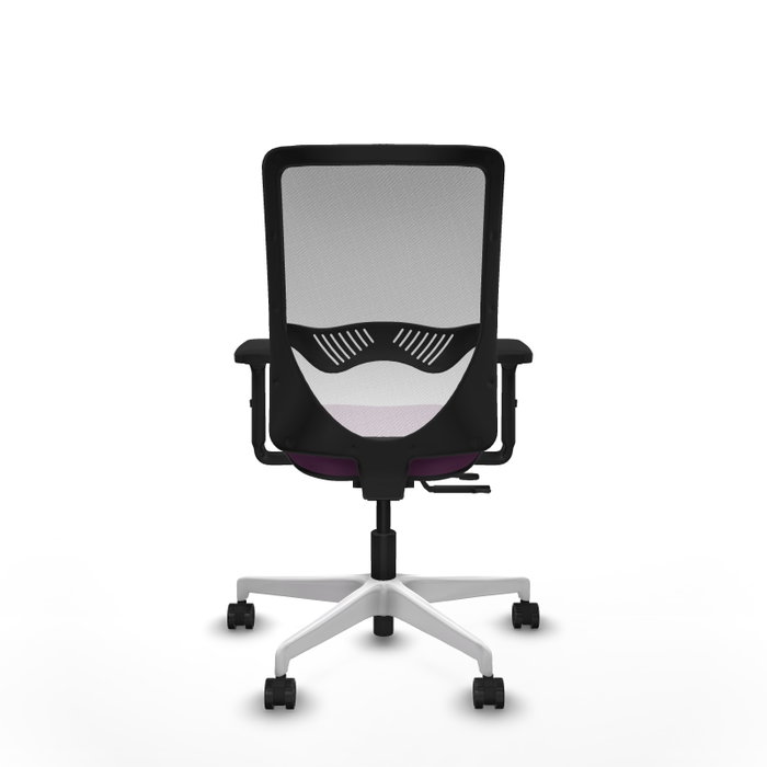 PIQUERAS Y CRESPO Silla de oficina Zulema con mecanismo Sincro/Traslack Morado y Blanco