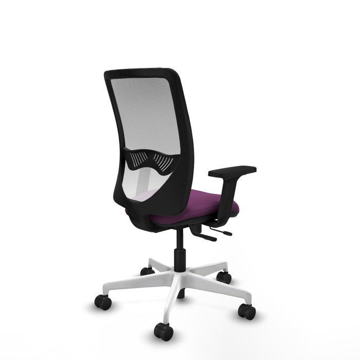 PIQUERAS Y CRESPO Silla de oficina Zulema con mecanismo Sincro/Traslack Morado y Blanco