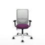 PIQUERAS Y CRESPO Silla de oficina Zulema con mecanismo Sincro/Traslack Morado y Blanco