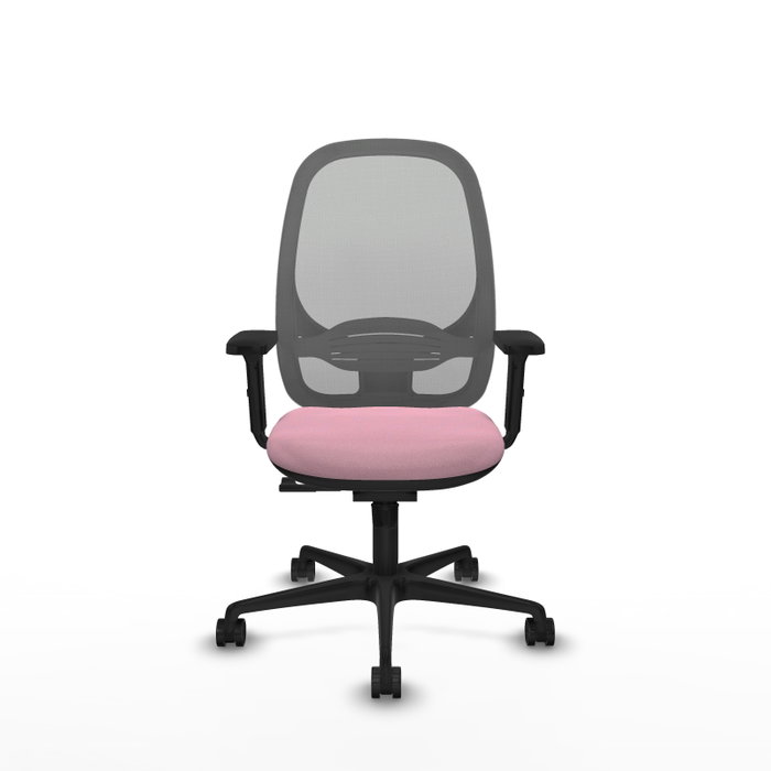 PIQUERAS Y CRESPO Silla de oficina Cilanco Rosa y Gris